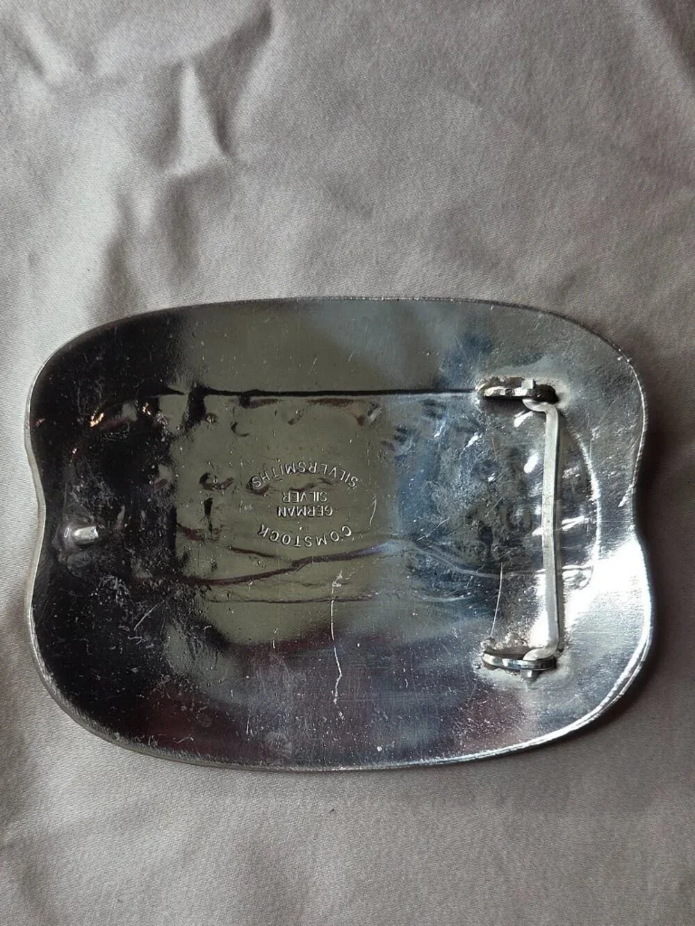 Comstock Silversmiths 1980 Shrine Rodeo Trophy Buckle - 1st Place